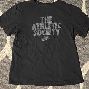 Nike the athletic society black tshirt